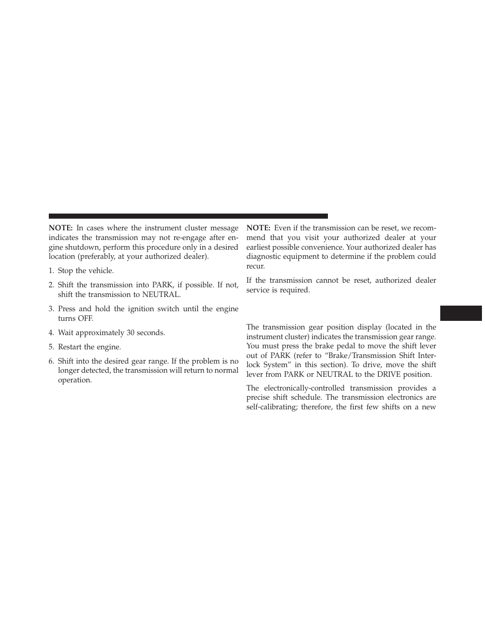 Five-speed automatic transmission — if equipped, Five-speed automatic transmission — if, Equipped | Dodge 2014 Charger - Owner Manual User Manual | Page 411 / 635