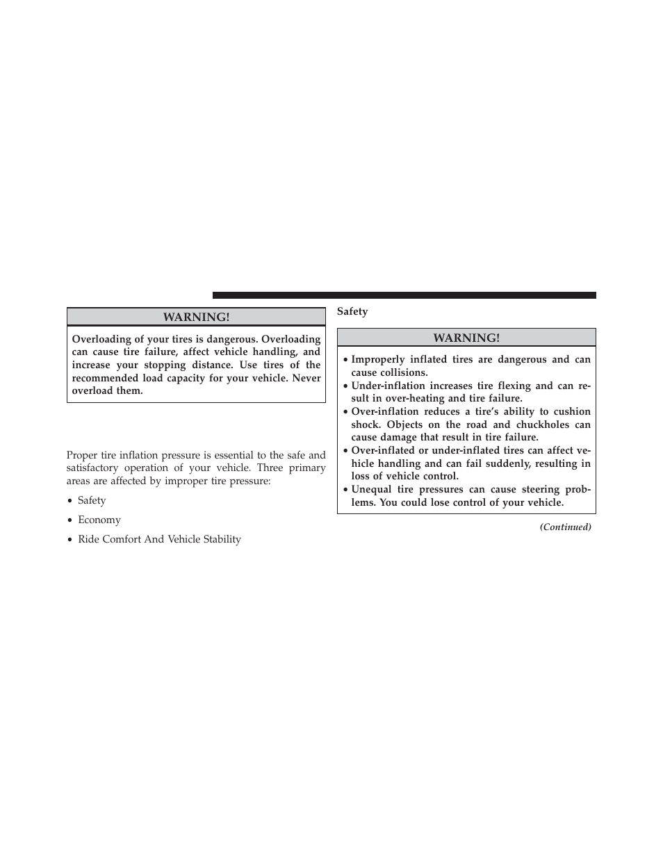 Tires — general information, Tire pressure, Safety | Dodge 2014 Charger - Owner Manual User Manual | Page 454 / 635