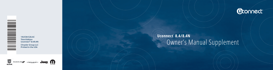 Chrysler 2014 300 SRT - Uconnect 4.3/8.4 Manual User Manual | 123 pages