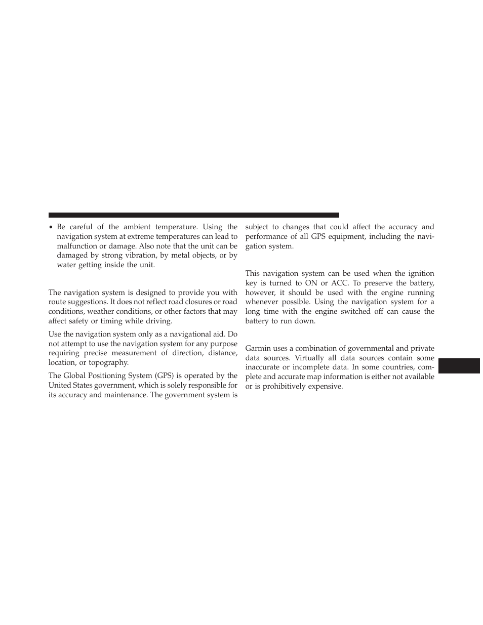 Caution, Notice, Map data information | Chrysler 2014 300 SRT - Uconnect 4.3/8.4 Manual User Manual | Page 62 / 123