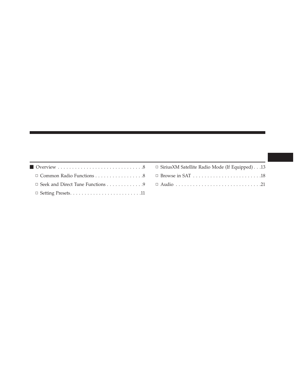 Chrysler 2014 300 SRT - Uconnect 4.3/8.4 Manual User Manual | Page 8 / 123