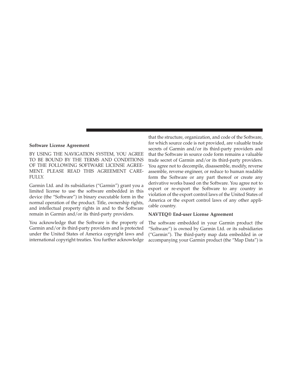 End-user license agreements | Chrysler 2014 300 SRT - Uconnect 4.3/8.4 Manual User Manual | Page 93 / 123