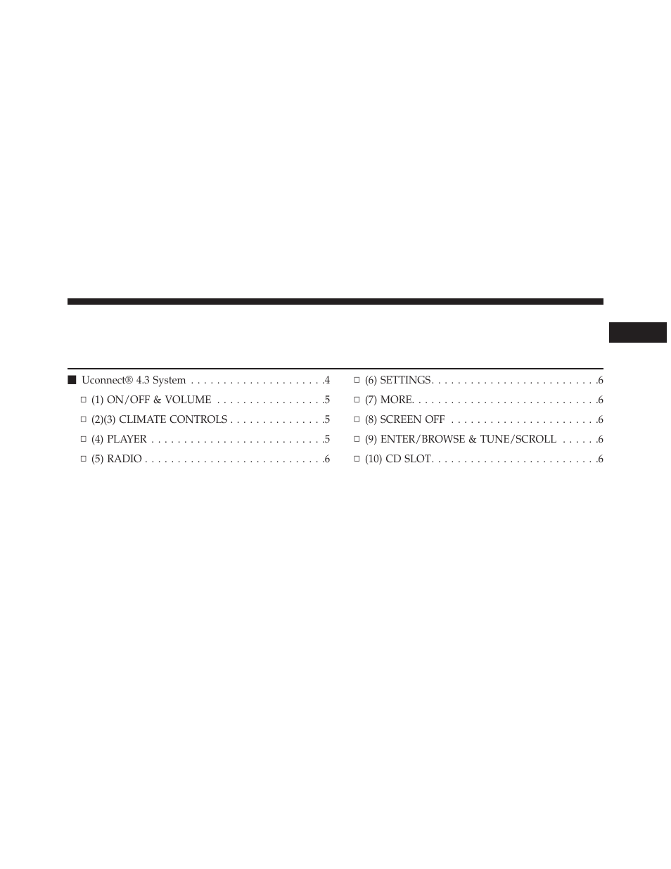 Dodge 2014 Journey - Uconnect 4.3 Manual User Manual | Page 4 / 45