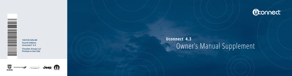 Owner’s manual supplement, Uconnect | Dodge 2014 Journey - Uconnect 4.3 Manual User Manual | Page 45 / 45