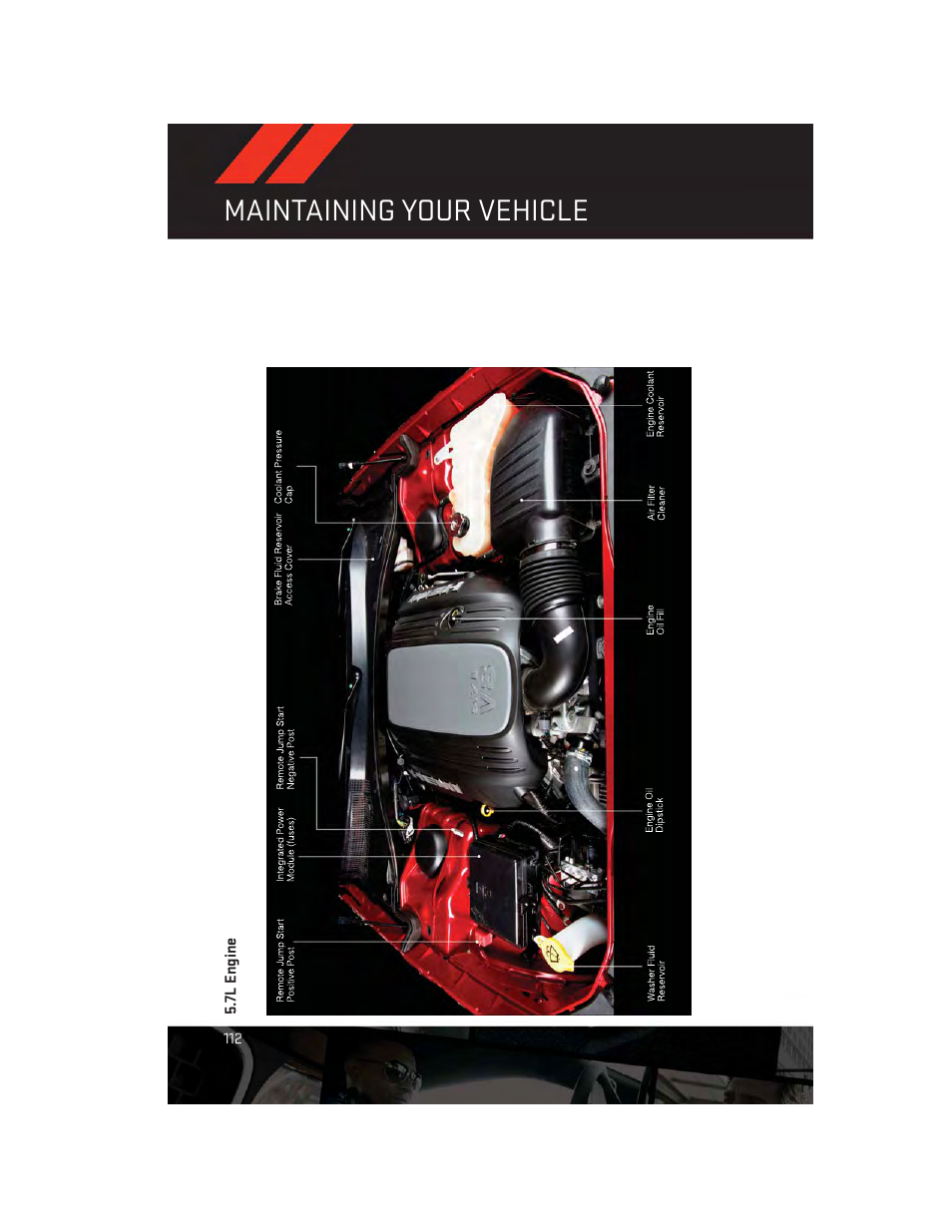 7l engine, Maintaining your vehicle | Dodge 2014 Charger - User Guide User Manual | Page 114 / 148