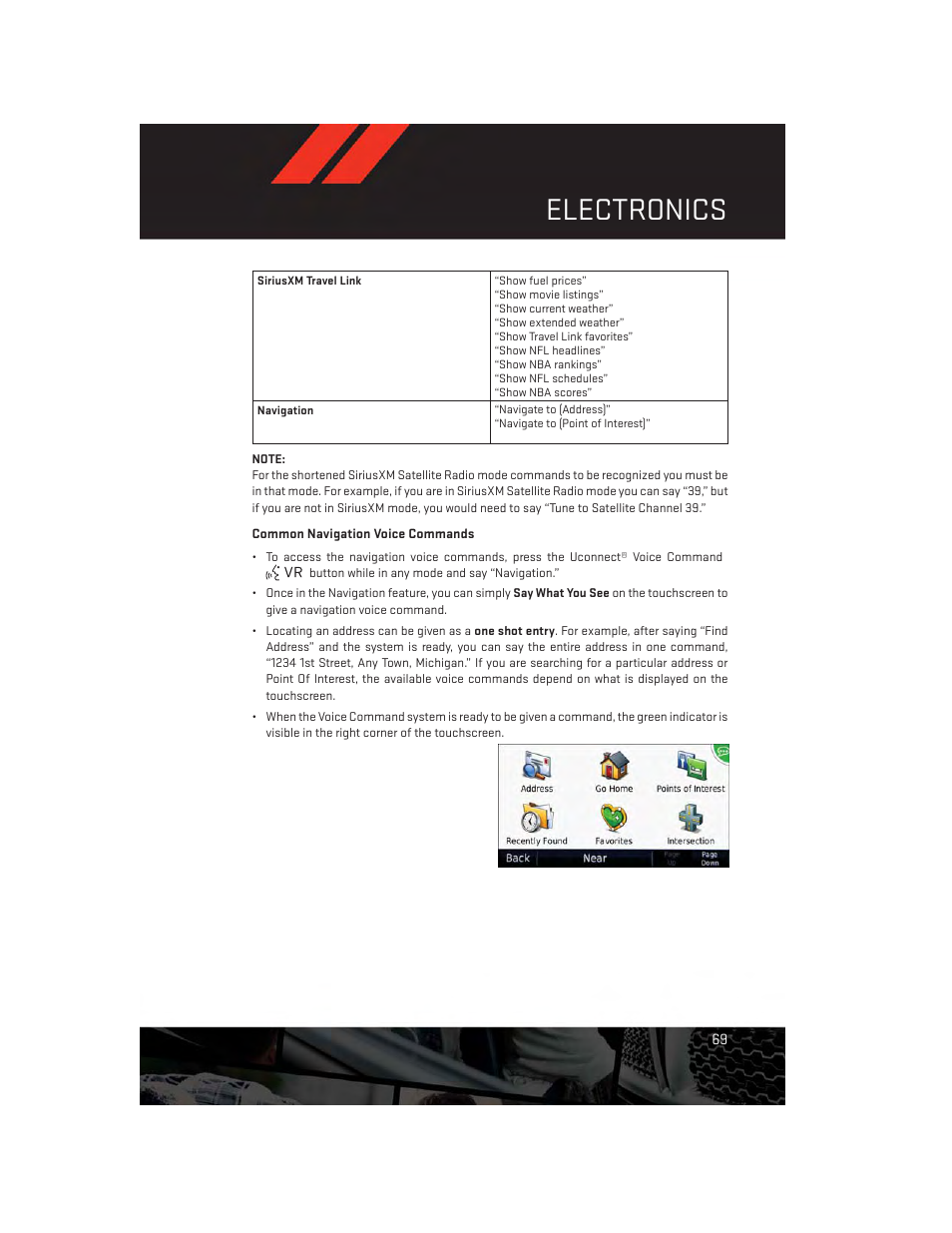 Electronics | Dodge 2014 Charger - User Guide User Manual | Page 71 / 148