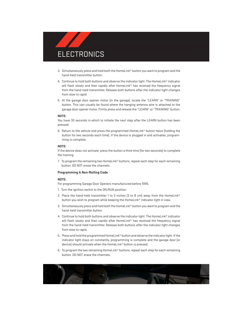 Electronics | Dodge 2014 Charger - User Guide User Manual | Page 76 / 148