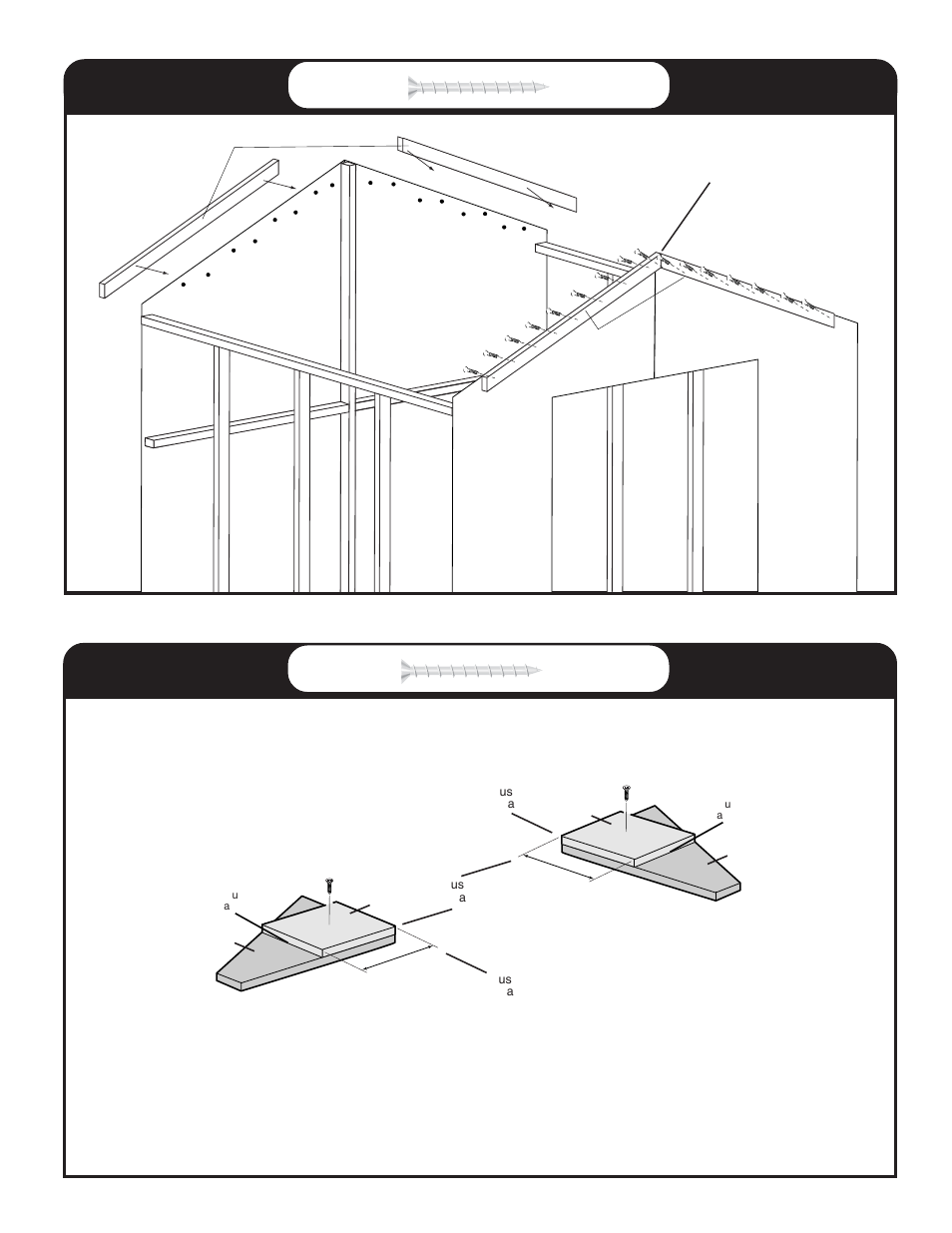 Trim moldura, Left izquierda x2 right derecha x2 | Backyard Storage Solutions 18276-1 User Manual | Page 15 / 32