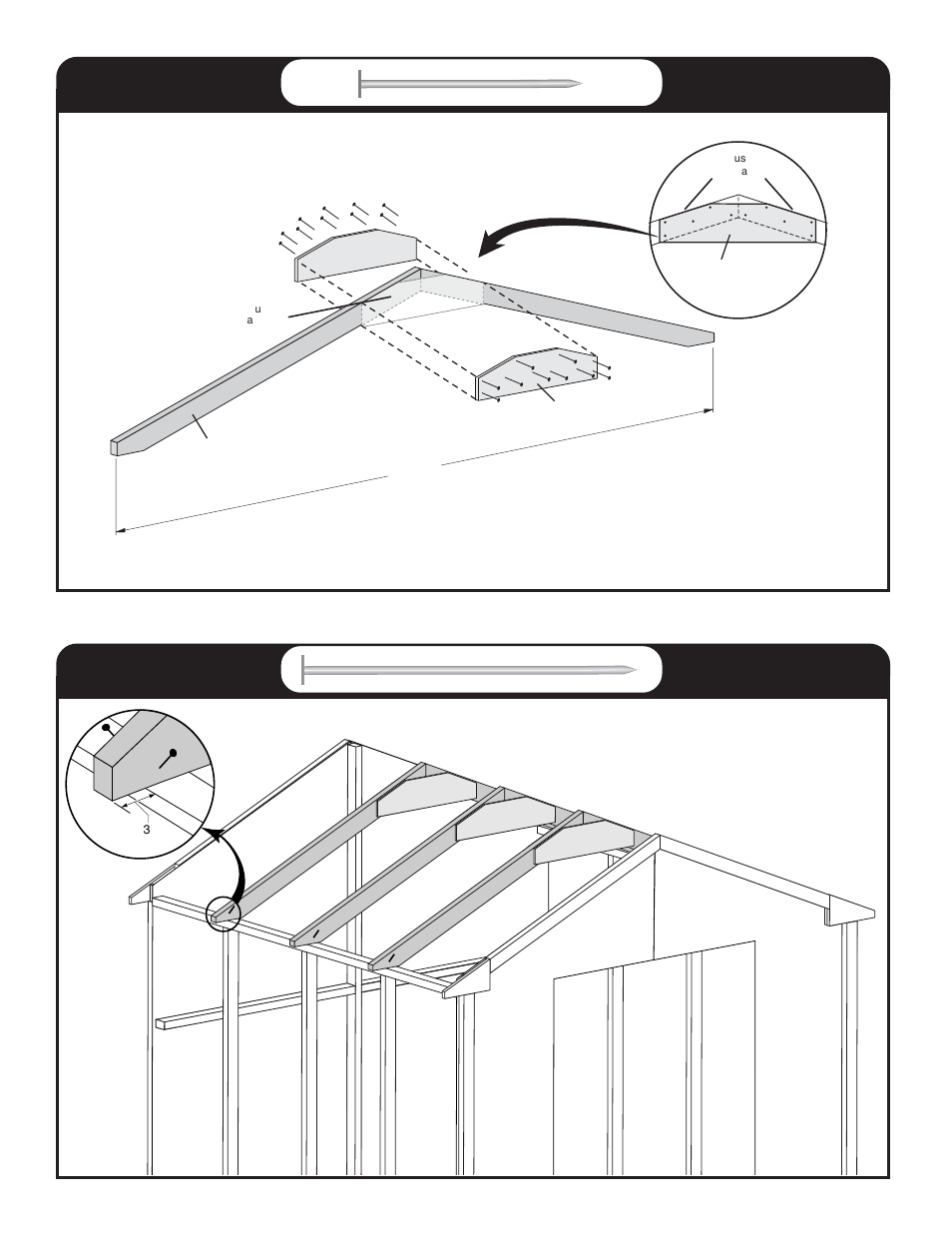 Roof techo roof techo x3 | Backyard Storage Solutions 18276-1 User Manual | Page 17 / 32