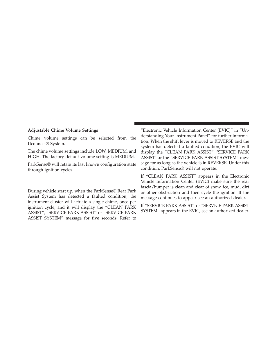 Service the parksense® rear park assist system, Service the parksense® rear park assist, System | Dodge 2014 Charger-SRT - Owner Manual User Manual | Page 280 / 620