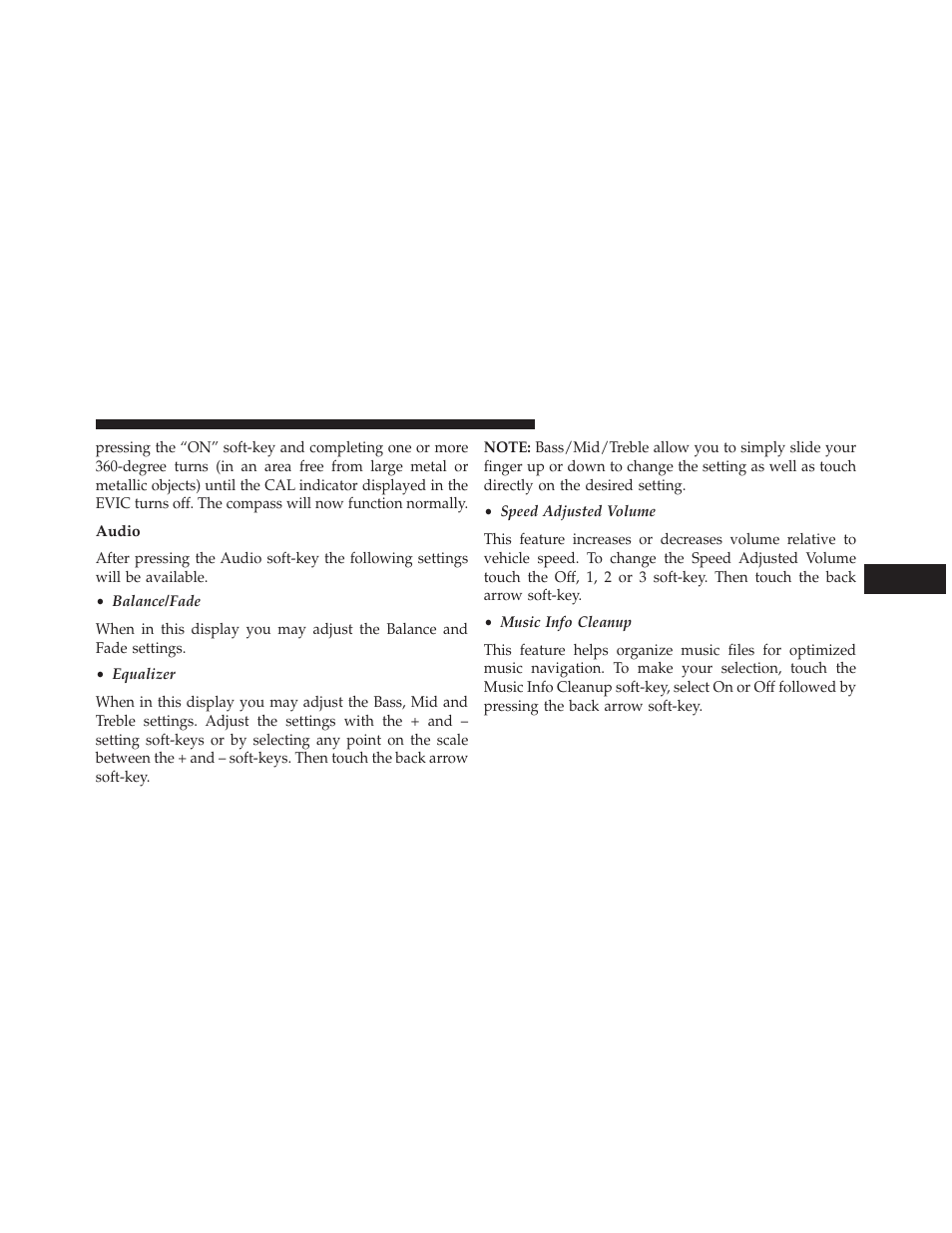 Audio | Dodge 2014 Charger-SRT - Owner Manual User Manual | Page 375 / 620