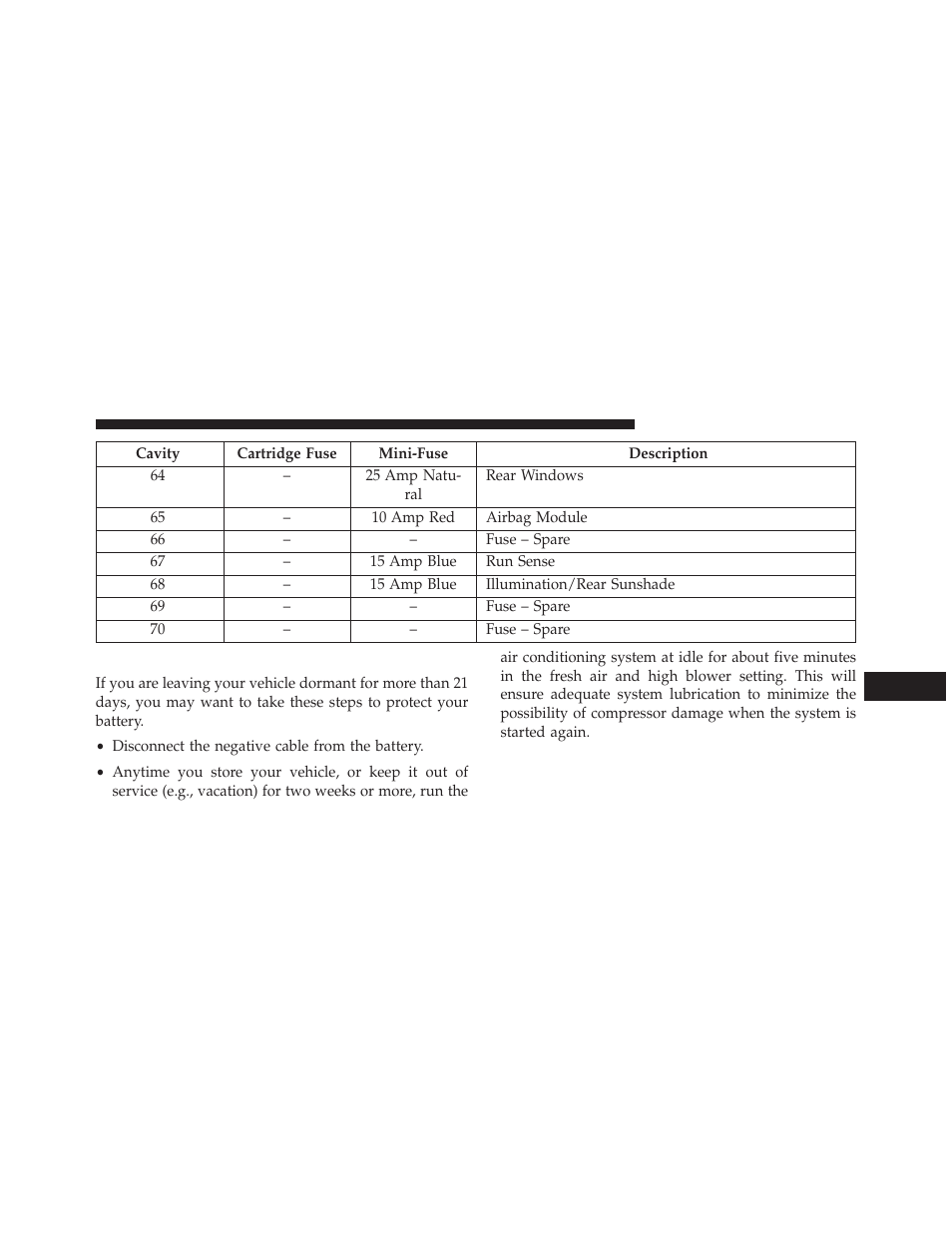 Vehicle storage | Dodge 2014 Charger-SRT - Owner Manual User Manual | Page 559 / 620