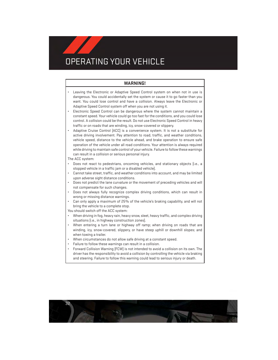 Operating your vehicle | Dodge 2014 Charger-SRT - User Guide User Manual | Page 34 / 140