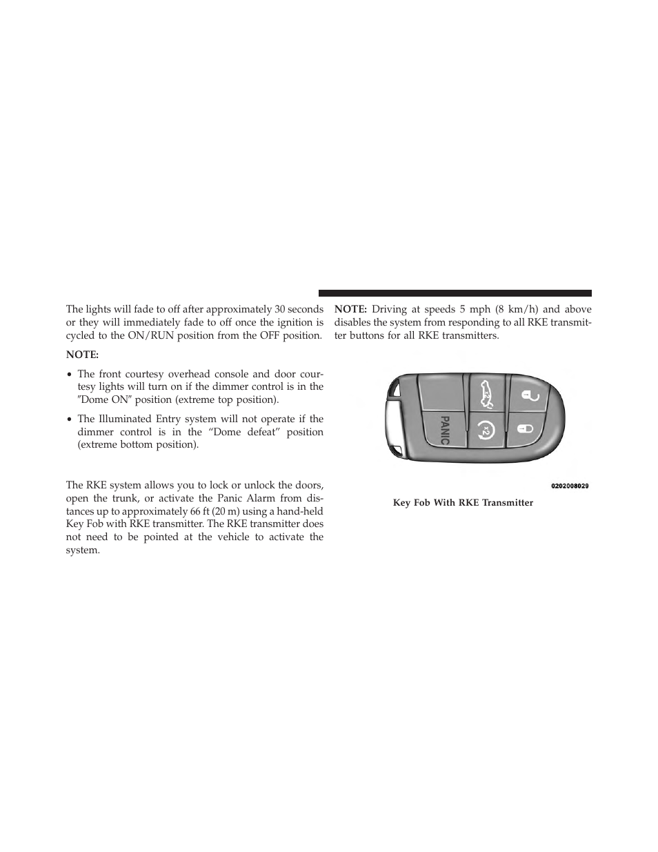 Remote keyless entry (rke) | Dodge 2014 Dart - Owner Manual User Manual | Page 26 / 656