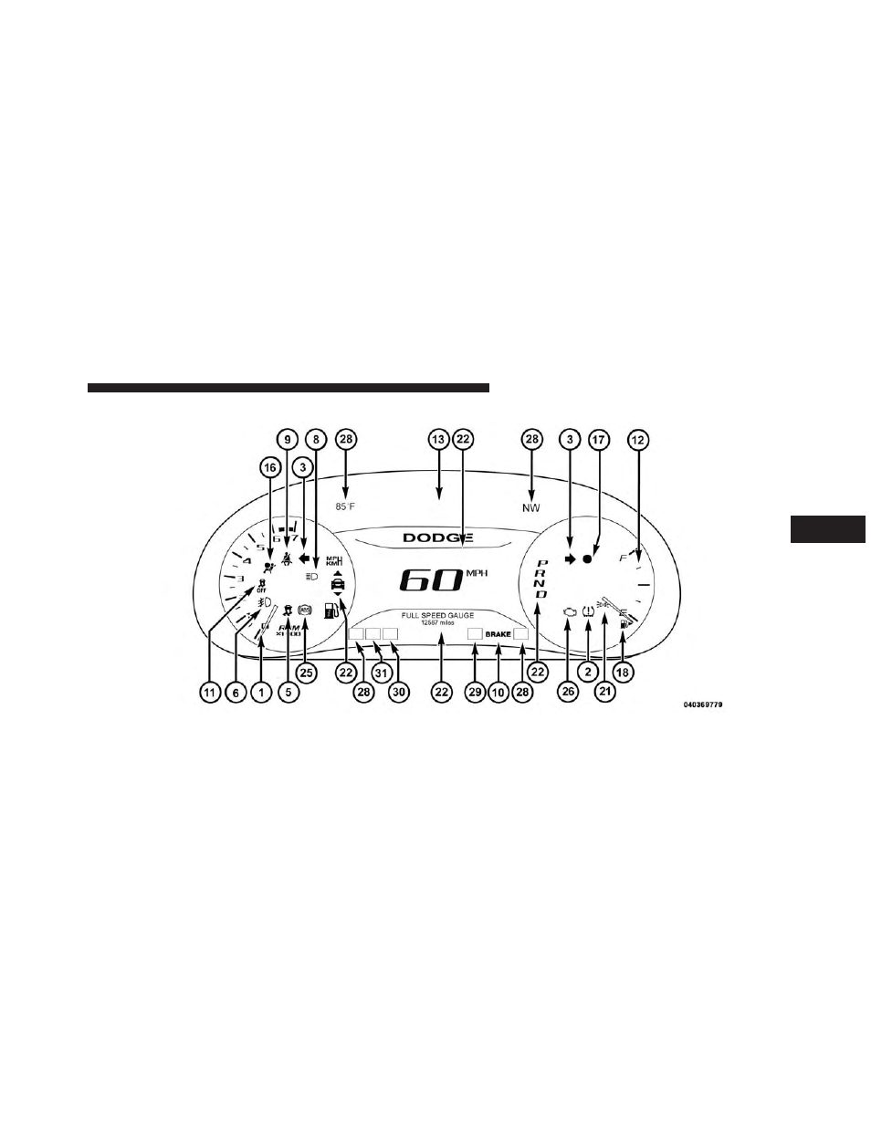 Instrument cluster — premium digital, Instrument cluster — premium, Digital | Dodge 2014 Dart - Owner Manual User Manual | Page 309 / 656