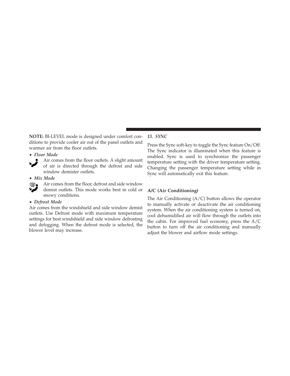Climate control functions, A/c (air conditioning) | Dodge 2014 Dart - Owner Manual User Manual | Page 402 / 656