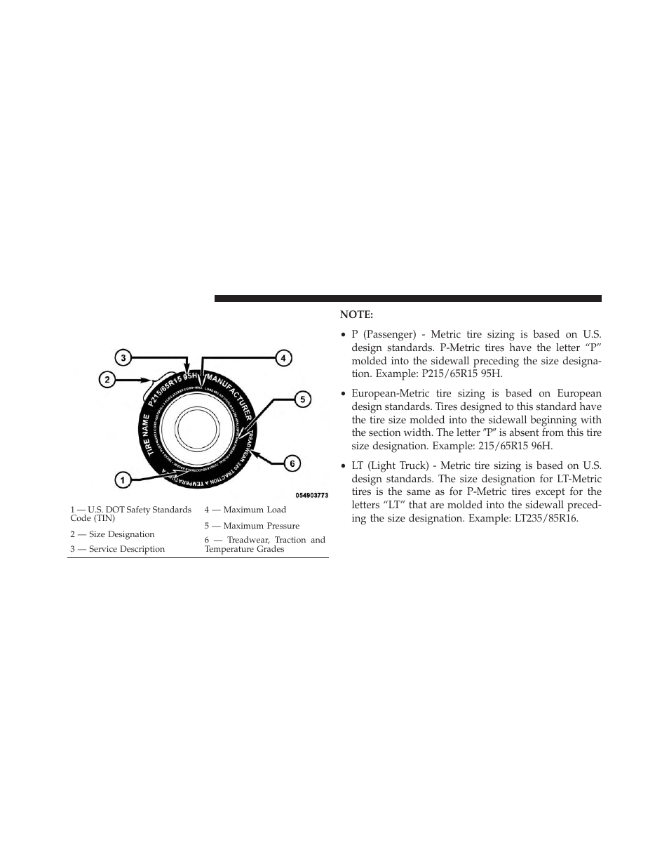 Tire safety information, Tire markings | Dodge 2014 Dart - Owner Manual User Manual | Page 460 / 656