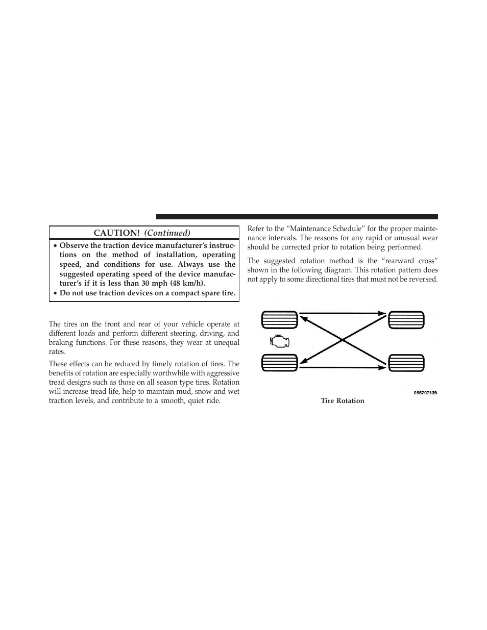 Tire rotation recommendations | Dodge 2014 Dart - Owner Manual User Manual | Page 484 / 656