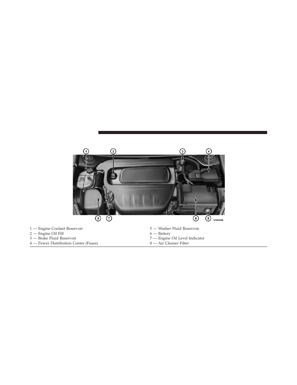 Engine compartment — 2.0l | Dodge 2014 Dart - Owner Manual User Manual | Page 560 / 656