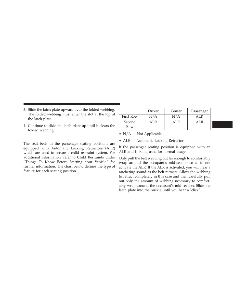 Seat belts in passenger seating positions | Dodge 2014 Dart - Owner Manual User Manual | Page 59 / 656