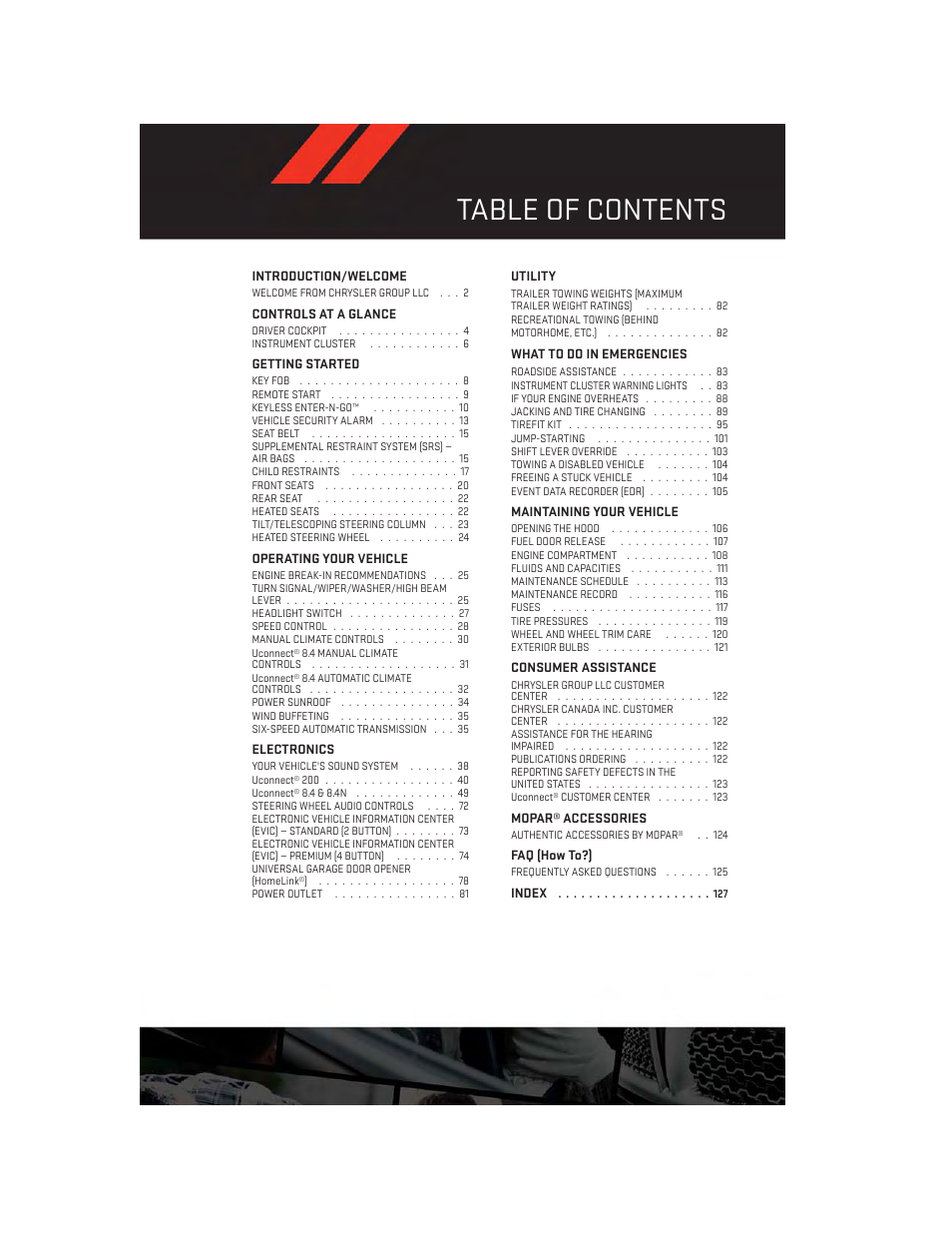 Dodge 2014 Dart - User Guide User Manual | Page 3 / 140