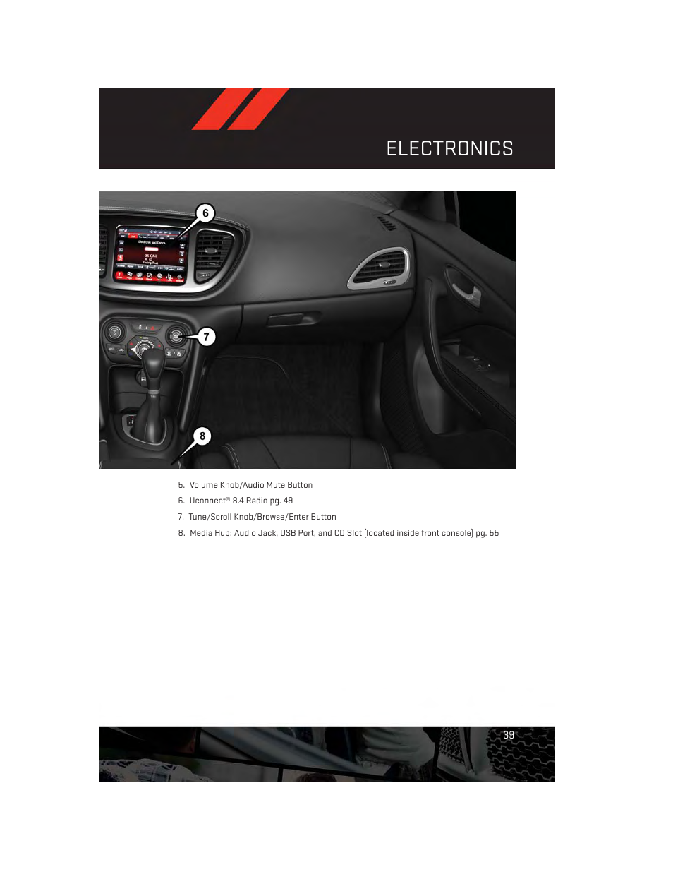 Electronics | Dodge 2014 Dart - User Guide User Manual | Page 41 / 140