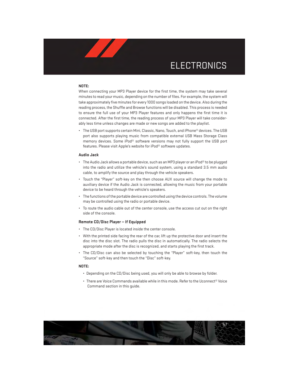 Electronics | Dodge 2014 Dart - User Guide User Manual | Page 59 / 140