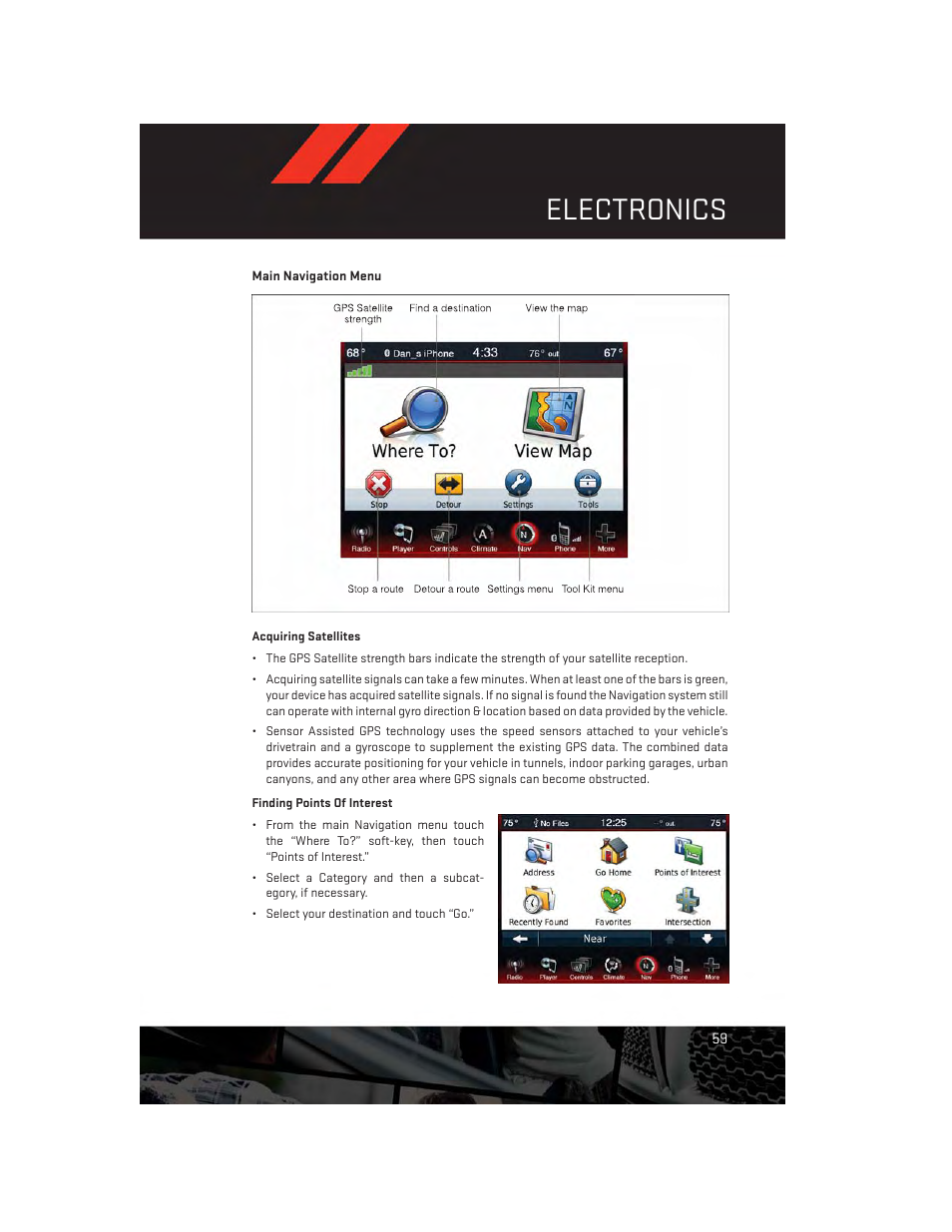 Electronics | Dodge 2014 Dart - User Guide User Manual | Page 61 / 140