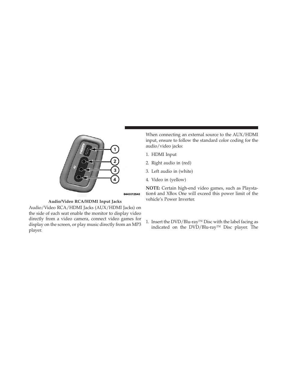 Play a dvd/blu-ray™ disc using the, Touchscreen radio | Dodge 2014 Durango - Owner Manual User Manual | Page 366 / 664