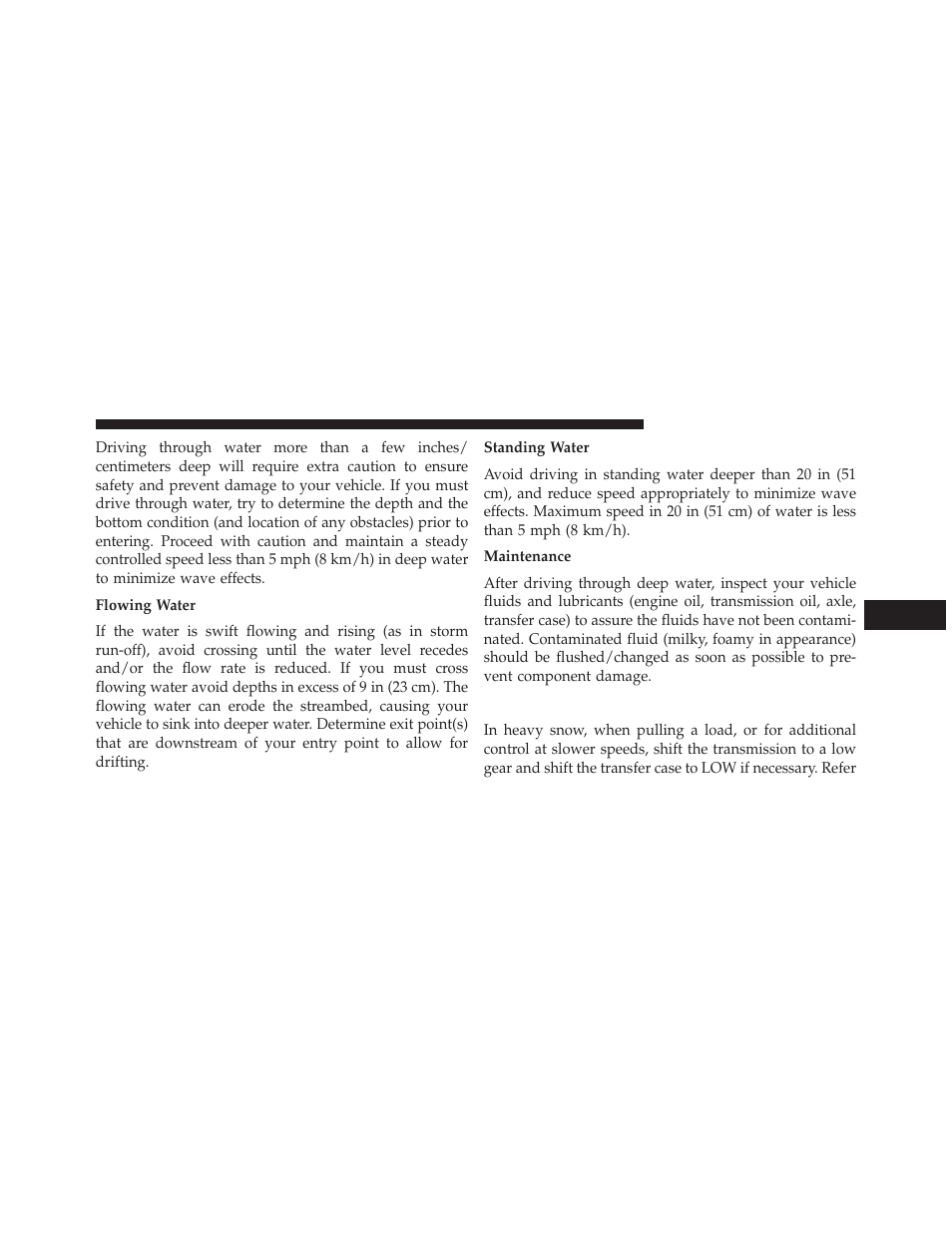 Driving in snow, mud and sand | Dodge 2014 Durango - Owner Manual User Manual | Page 435 / 664