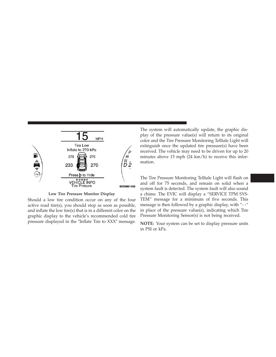 Service tpm system warning | Dodge 2014 Durango - Owner Manual User Manual | Page 485 / 664