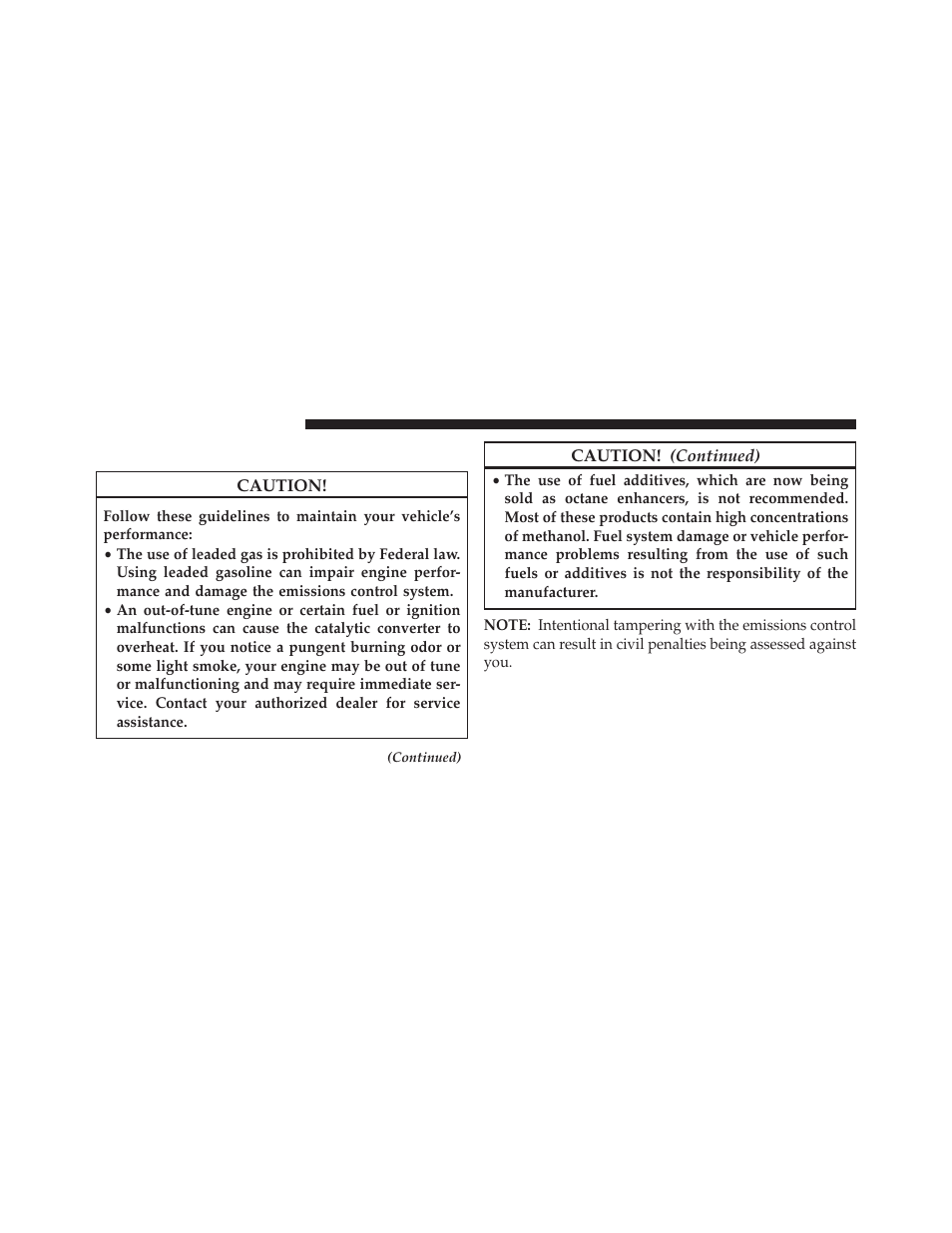Fuel system cautions | Dodge 2014 Durango - Owner Manual User Manual | Page 492 / 664