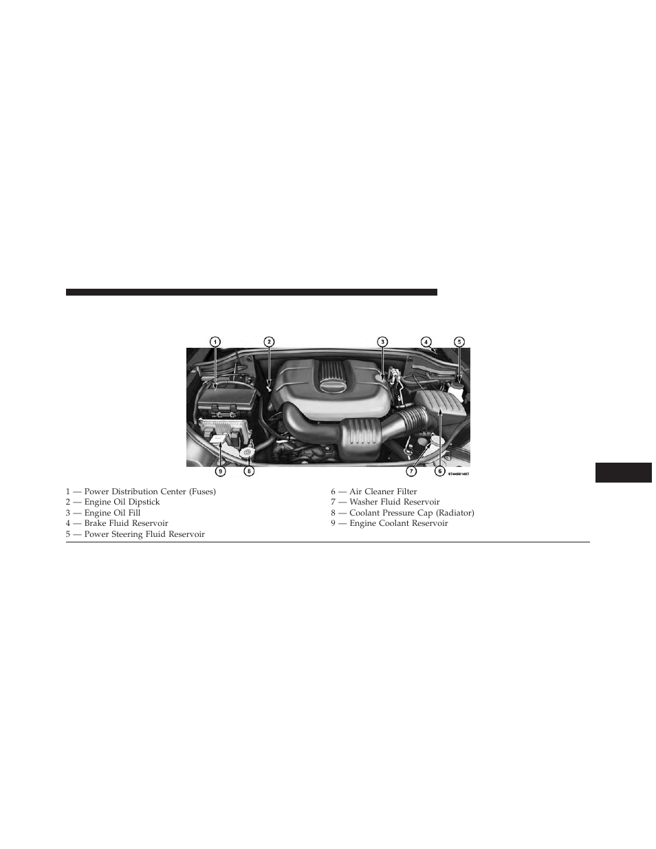 Engine compartment — 3.6l | Dodge 2014 Durango - Owner Manual User Manual | Page 563 / 664