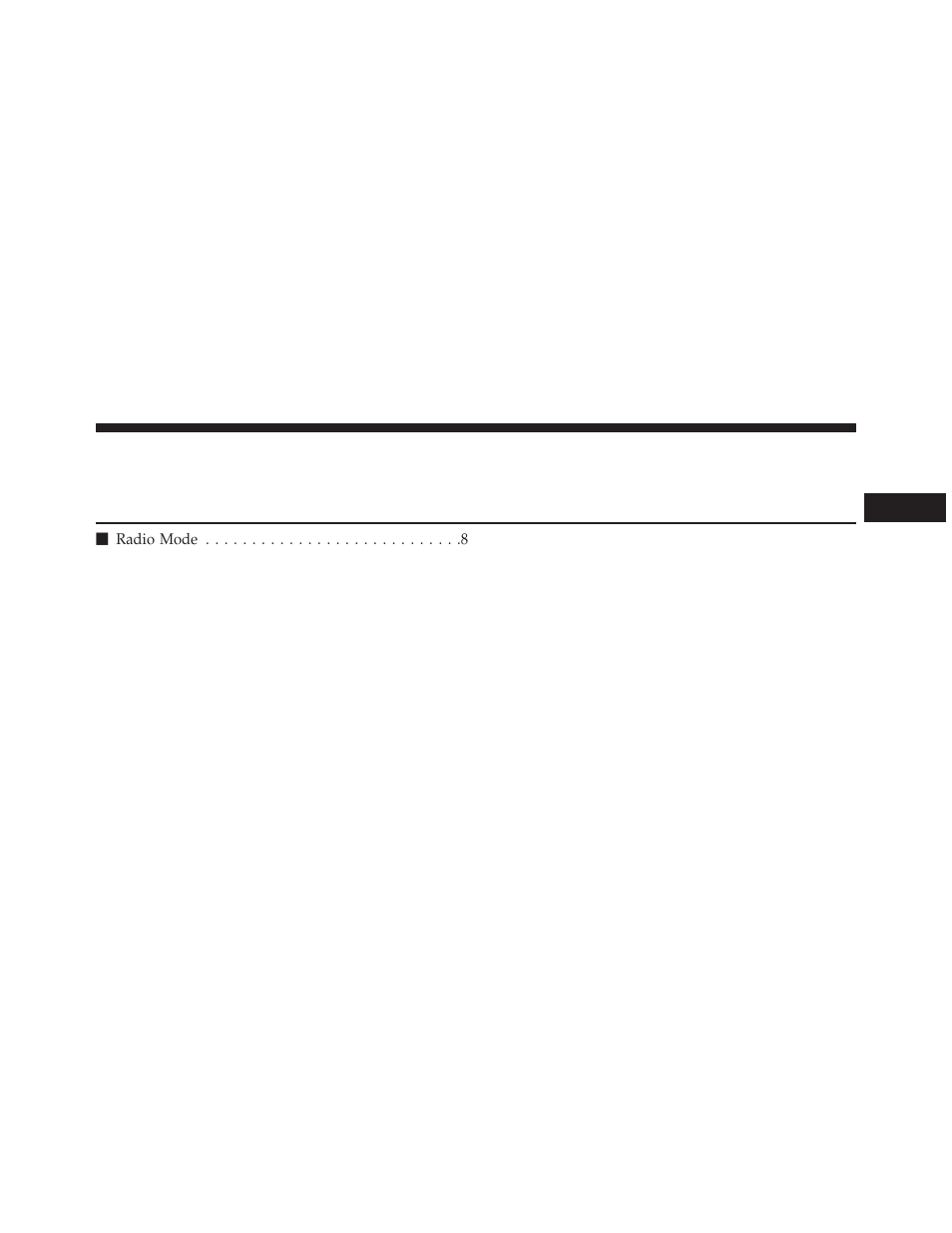 Radio mode | Ram Trucks uconnect 5.0 for Chrysler User Manual | Page 8 / 45