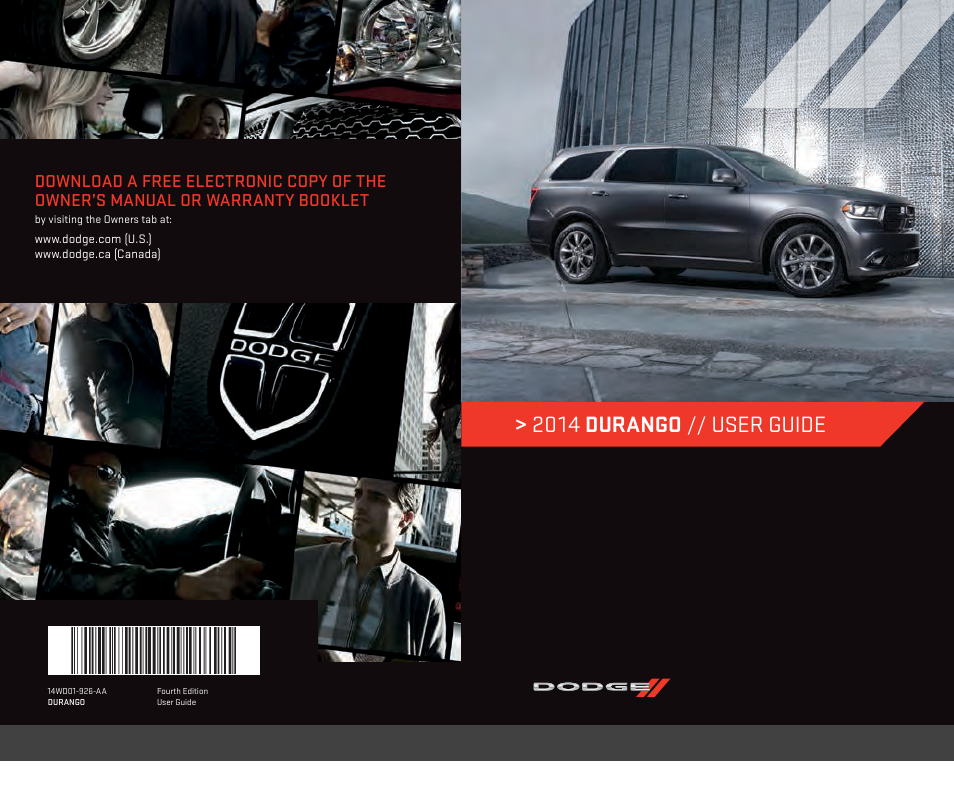 Dodge 2014 Durango - User Guide User Manual | 188 pages