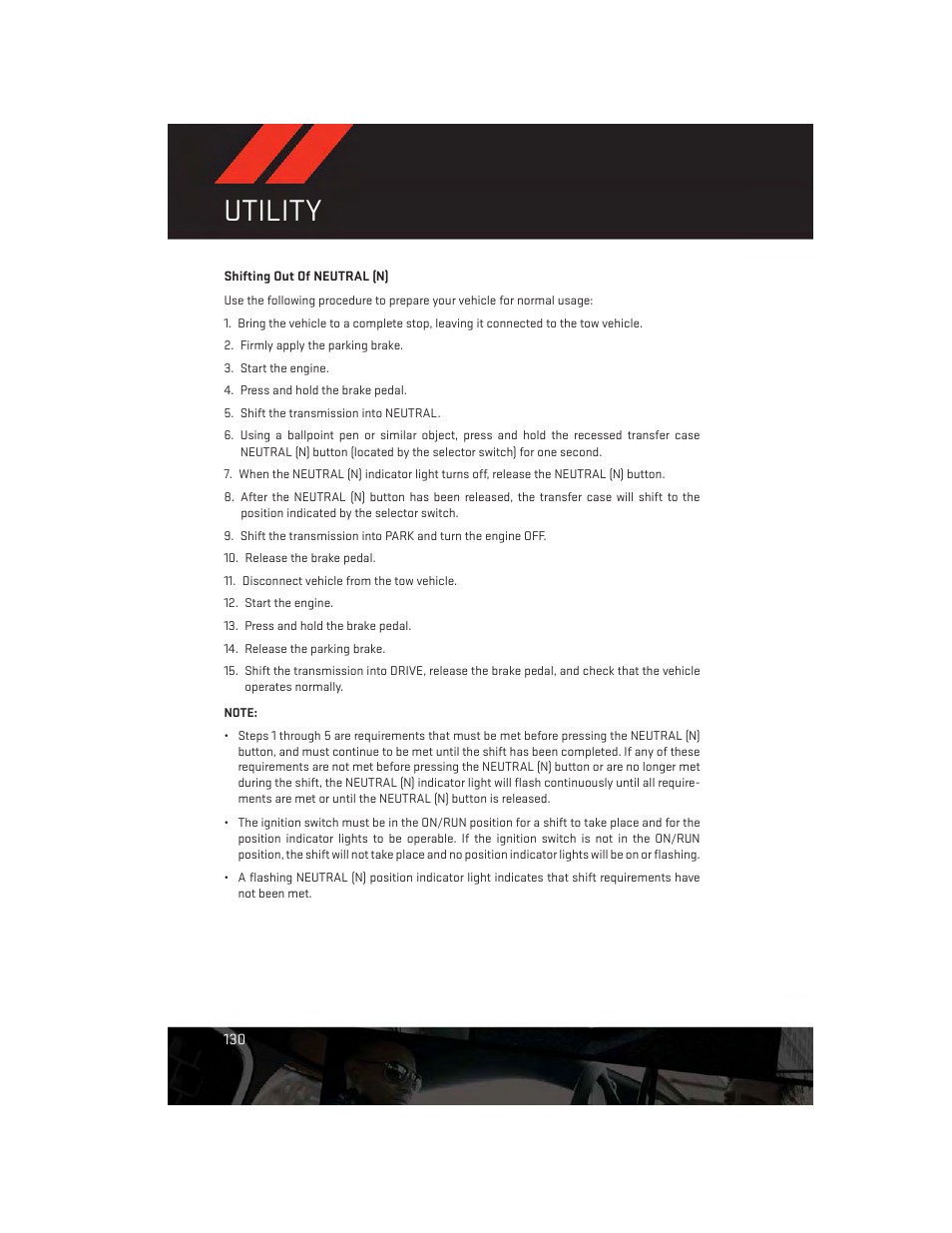 Utility | Dodge 2014 Durango - User Guide User Manual | Page 132 / 188