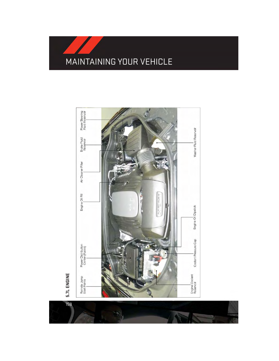 7l engine, Maintaining your vehicle | Dodge 2014 Durango - User Guide User Manual | Page 160 / 188