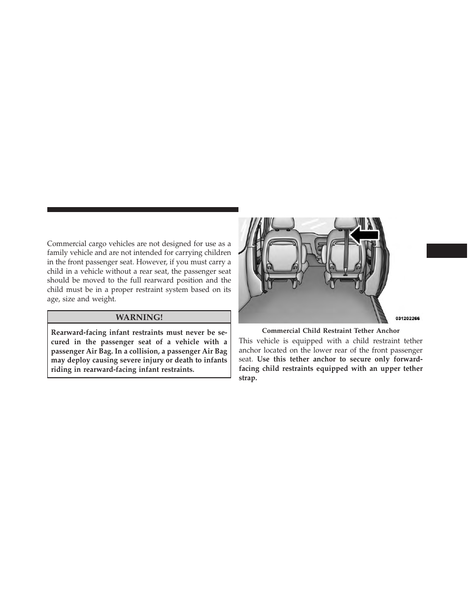 Commercial cargo vehicles (no factory, Installed rear seats) — if equipped | Dodge 2014 Grand_Caravan - Owner Manual User Manual | Page 119 / 698