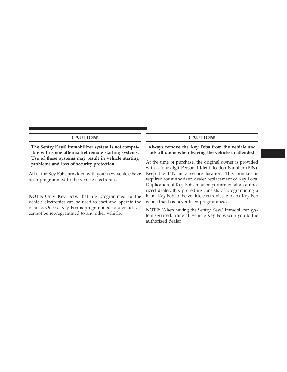 Replacement keys | Dodge 2014 Grand_Caravan - Owner Manual User Manual | Page 19 / 698