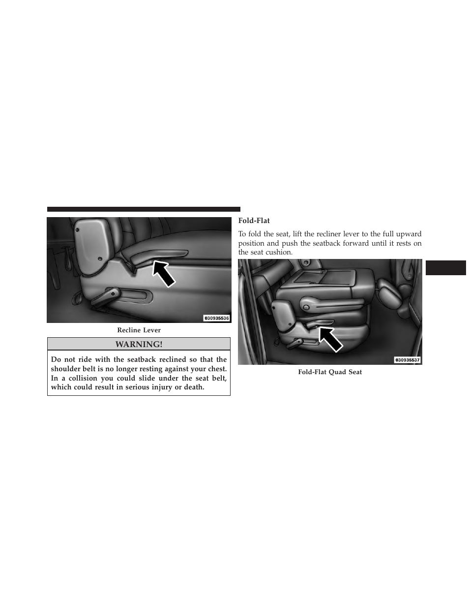 Fold-flat | Dodge 2014 Grand_Caravan - Owner Manual User Manual | Page 209 / 698