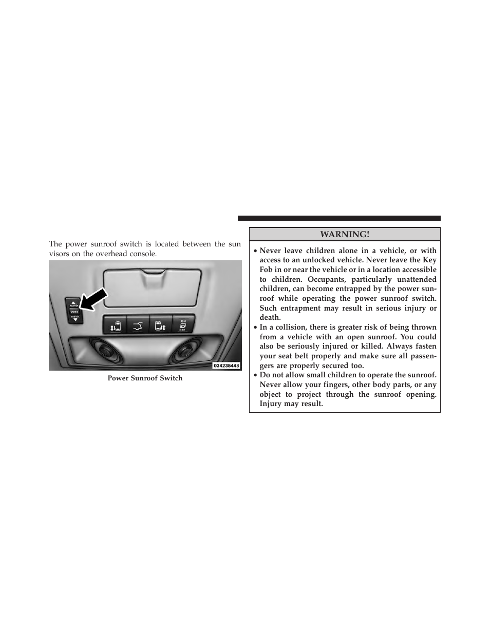 Power sunroof — if equipped | Dodge 2014 Grand_Caravan - Owner Manual User Manual | Page 272 / 698