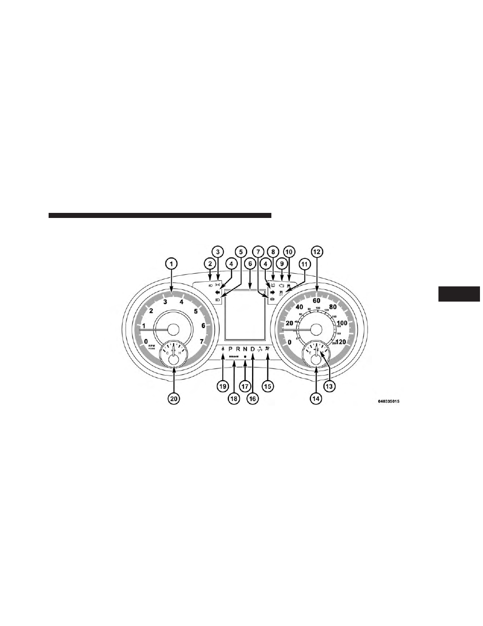 Instrument cluster — premium | Dodge 2014 Grand_Caravan - Owner Manual User Manual | Page 315 / 698