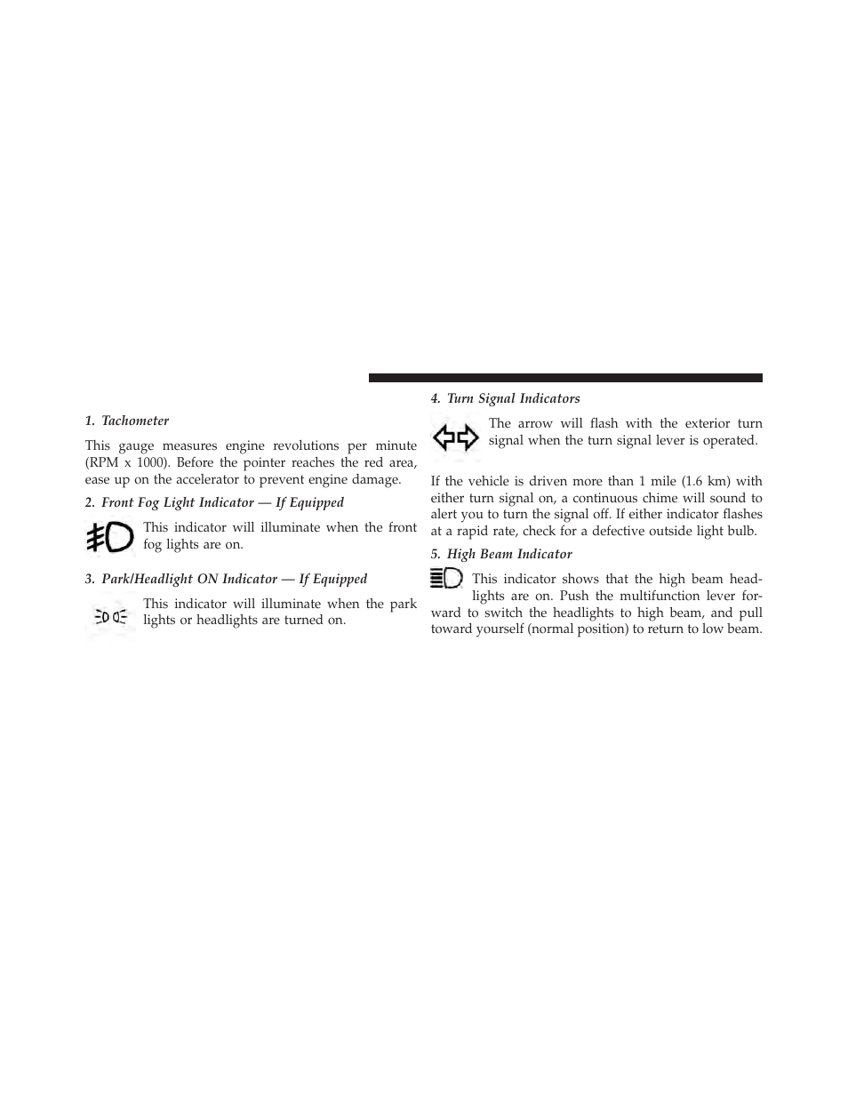 Instrument cluster descriptions | Dodge 2014 Grand_Caravan - Owner Manual User Manual | Page 316 / 698