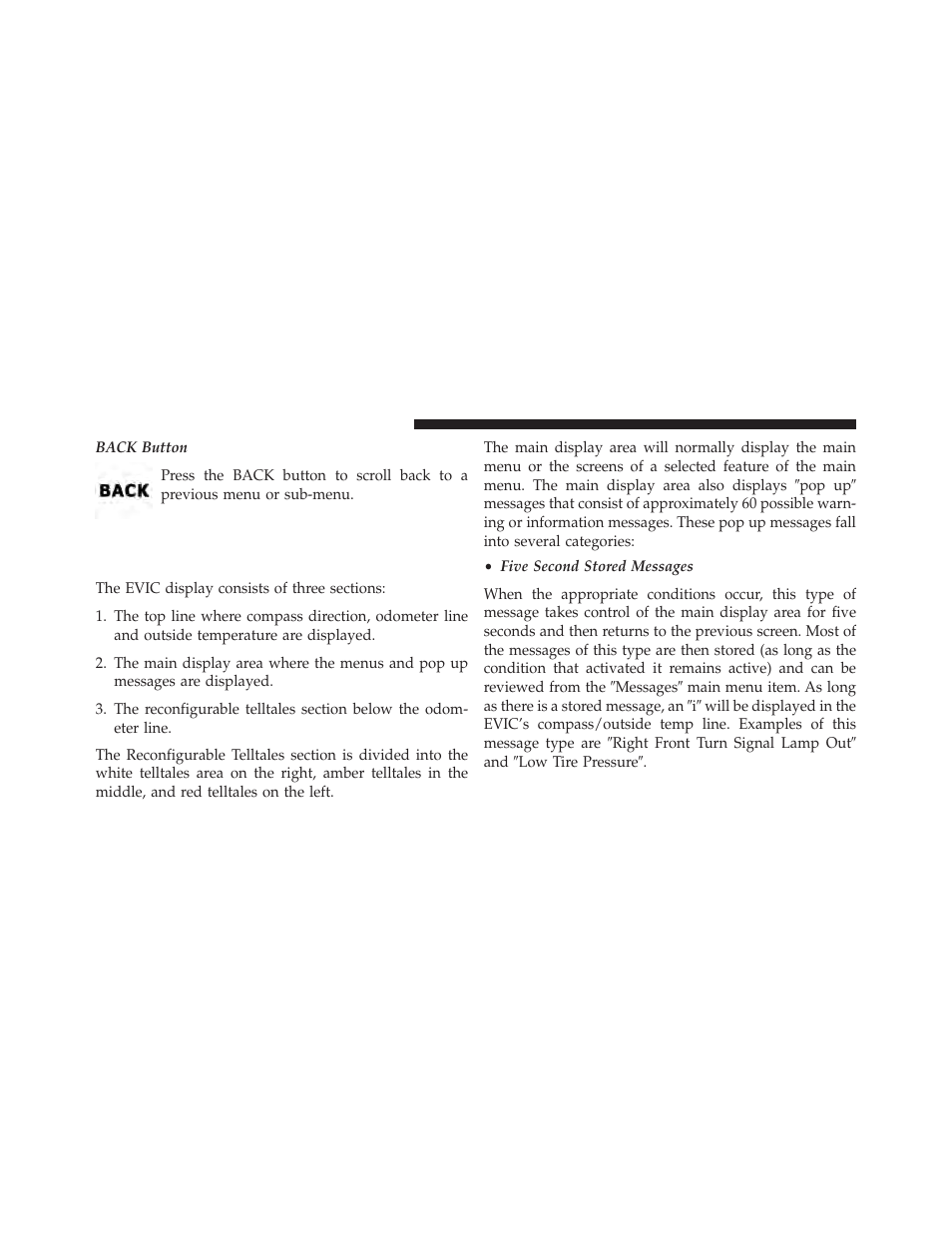 Electronic vehicle information center (evic), Displays | Dodge 2014 Grand_Caravan - Owner Manual User Manual | Page 332 / 698