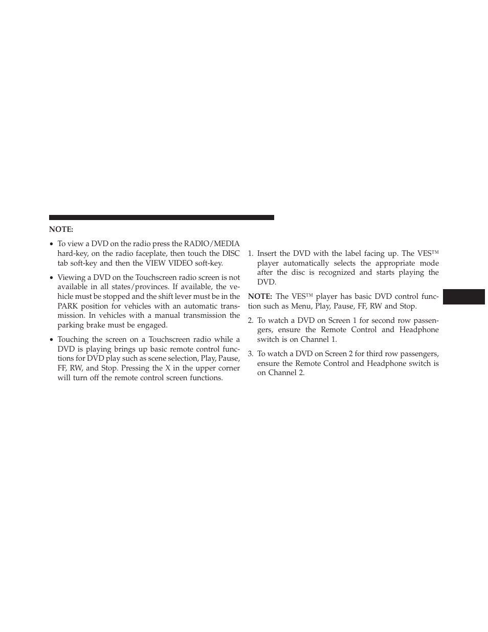 Play a dvd using the ves™ player — if equipped, Play a dvd using the ves™ player — if, Equipped | Dodge 2014 Grand_Caravan - Owner Manual User Manual | Page 395 / 698