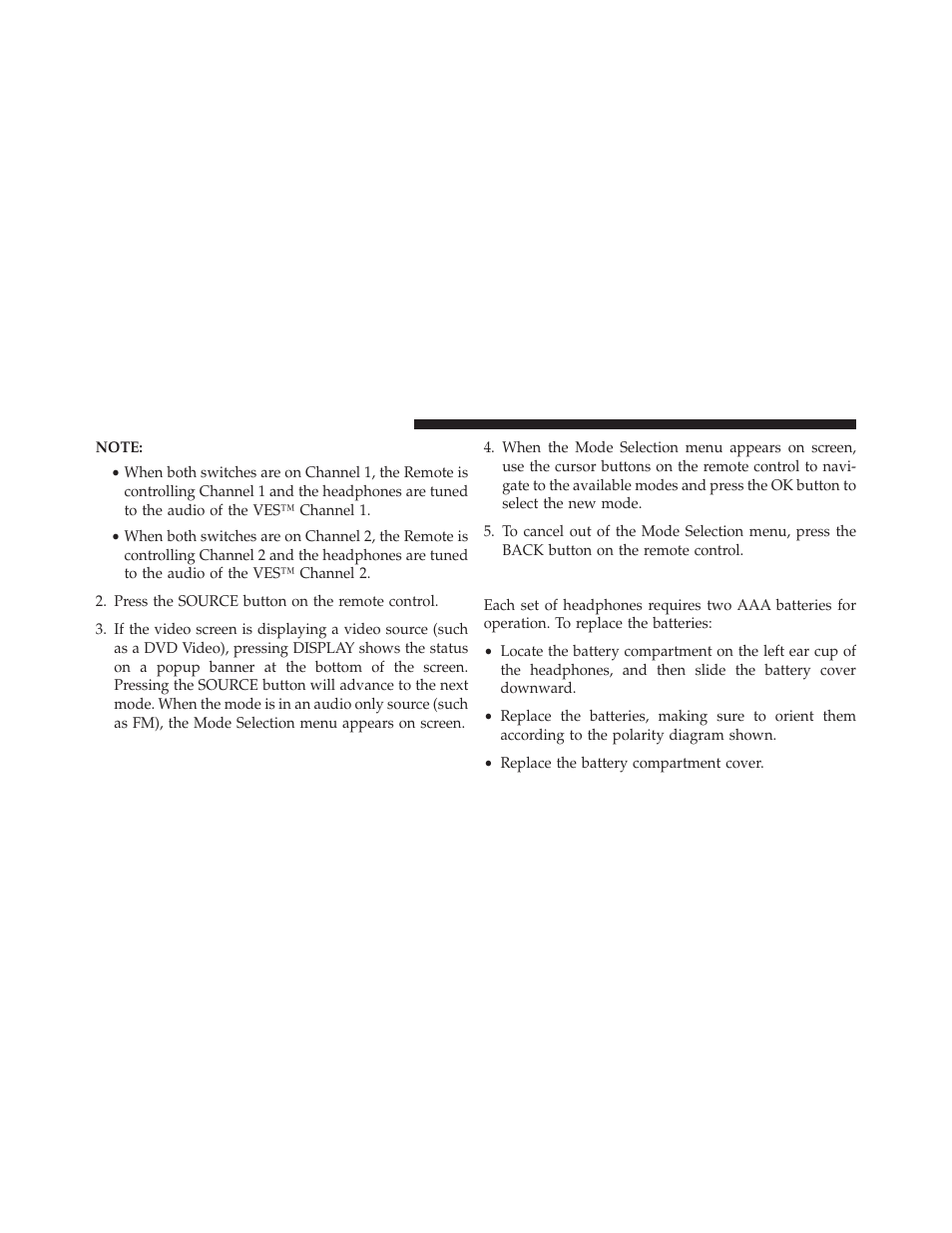 Replacing the headphone batteries | Dodge 2014 Grand_Caravan - Owner Manual User Manual | Page 412 / 698