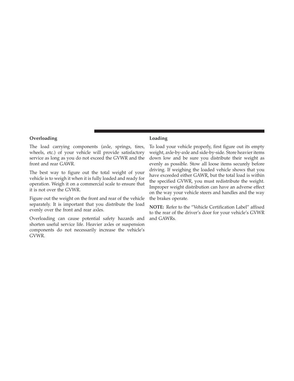 Overloading, Loading | Dodge 2014 Grand_Caravan - Owner Manual User Manual | Page 544 / 698