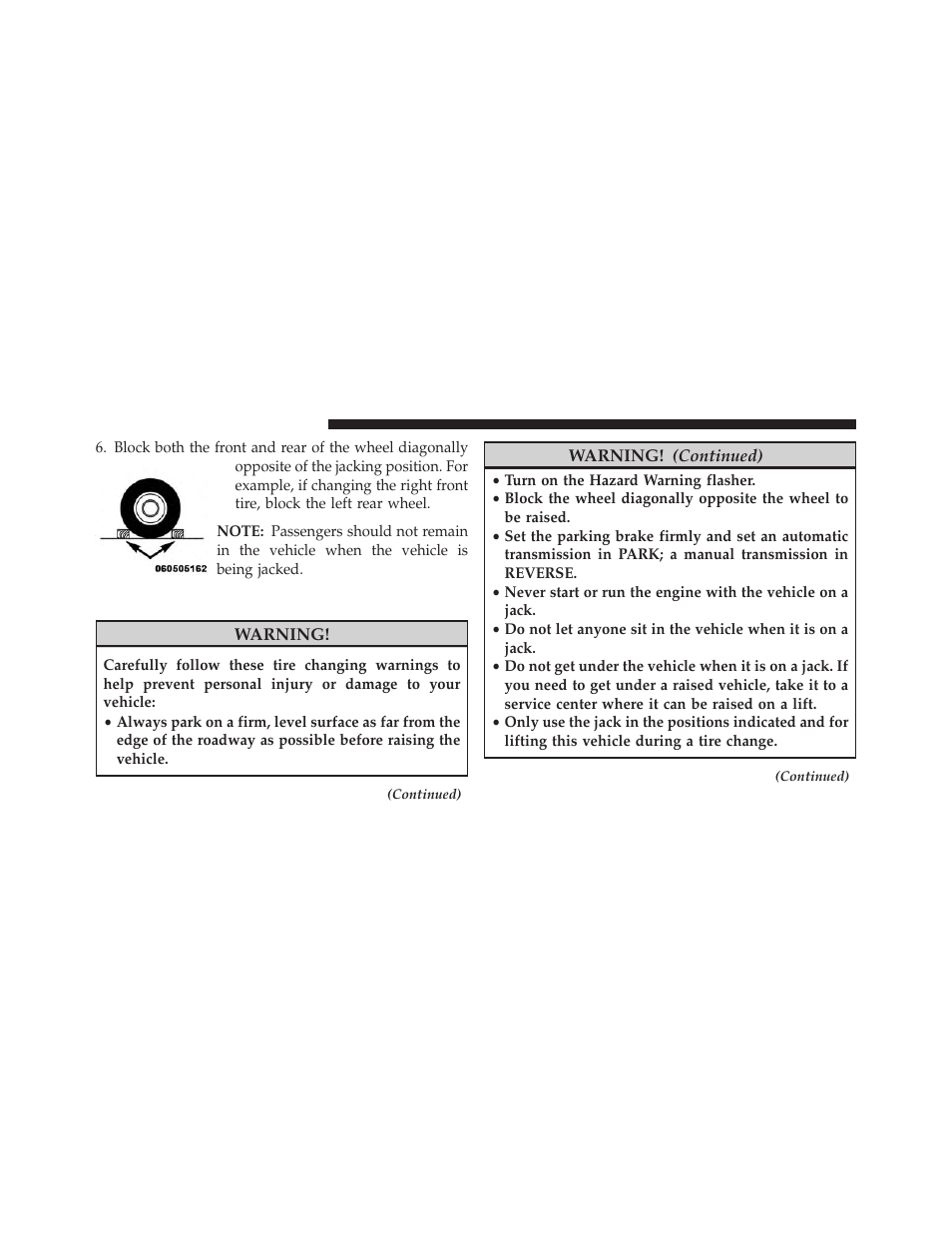 Jacking instructions | Dodge 2014 Grand_Caravan - Owner Manual User Manual | Page 584 / 698