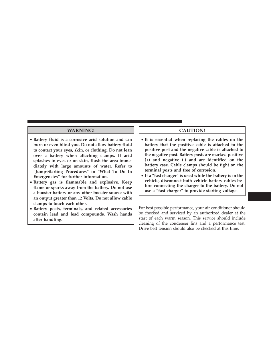 Air conditioner maintenance | Dodge 2014 Grand_Caravan - Owner Manual User Manual | Page 619 / 698