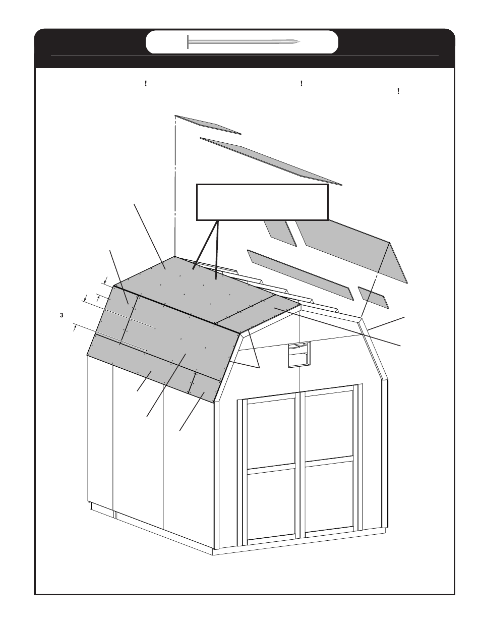 R x2 p x2, S x2 v x2 t x2 q x2, Roof techo toit | Backyard Storage Solutions 16702 User Manual | Page 29 / 40